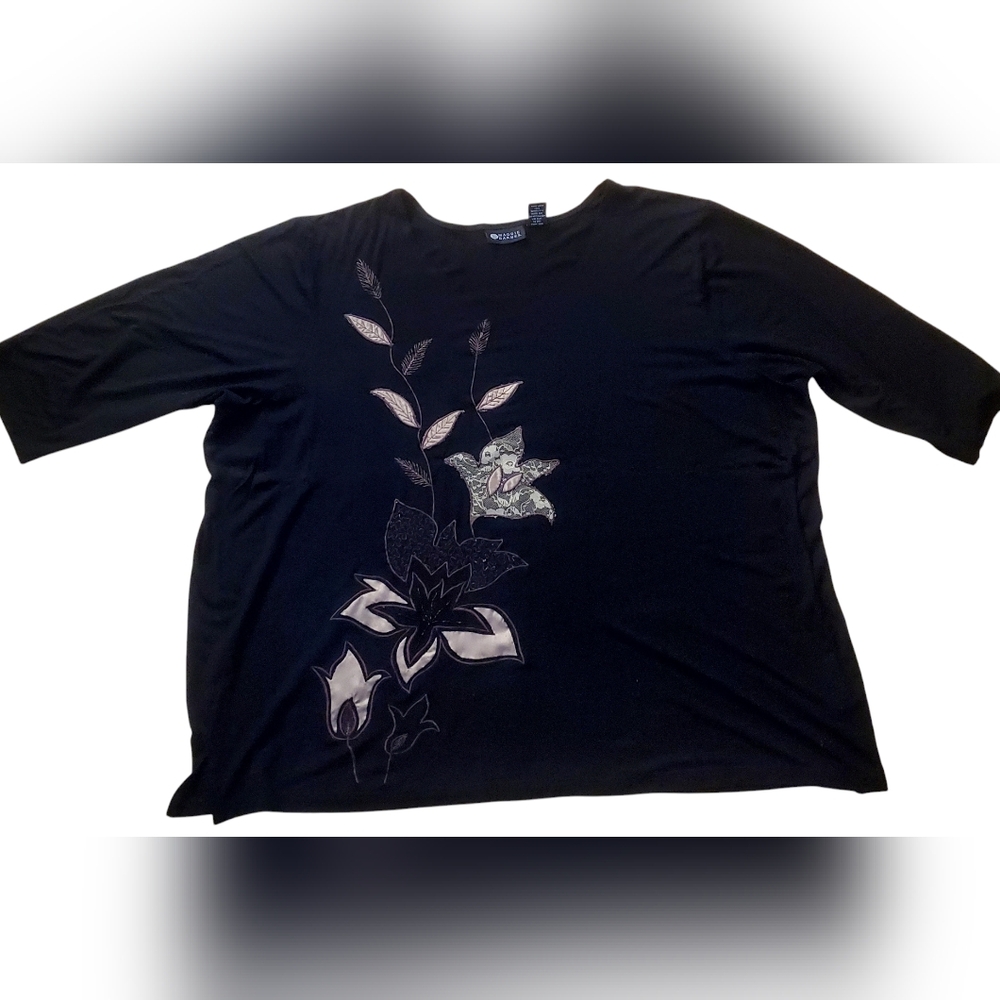Maggie Barnes Embellished women's shirt sz 3X